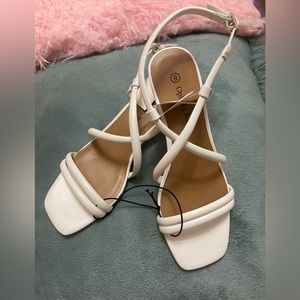 White dress sandals